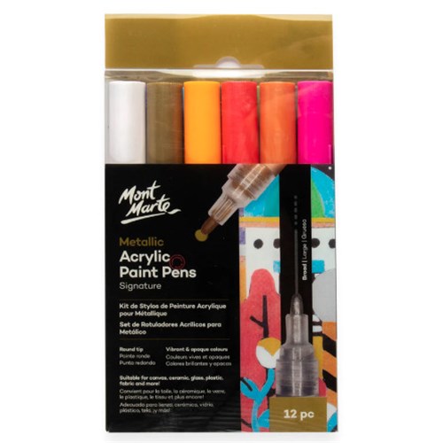Metalic Acrylic Paint Pens 12pc